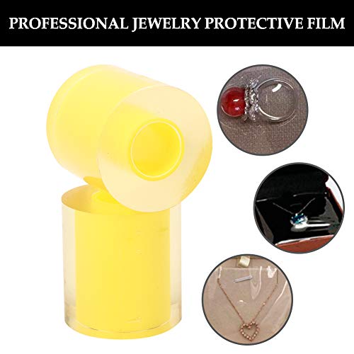 Qkiss 2pcs 8cm Anti Static Watch Film Cinta de protección contra el Polvo Transparente para joyería, Ultra Thin Watch Cover Film Film Film Protector