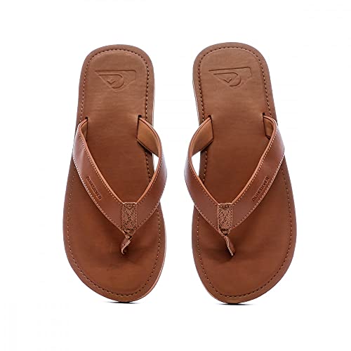 Quiksilver Molokai Nubuck II, Zapatos de Playa y Piscina Hombre, Marrón (Tan/Solid Tkd0), 45 EU