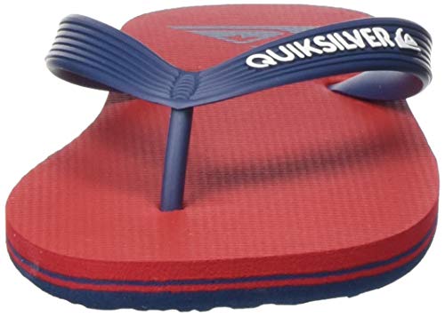 Quiksilver Molokai Youth, Zapatos de Playa y Piscina, Multicolor (Red/Blue/Red Xrbr), 35 EU