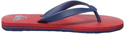 Quiksilver Molokai Youth, Zapatos de Playa y Piscina, Multicolor (Red/Blue/Red Xrbr), 35 EU