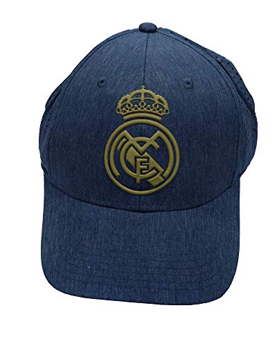 Real Madrid FC RM3GO20 Gorra Acero con Rejilla Adulto Ajustable Real Madrid-Vaquero/Oro-2019-2020, Adultos Unisex, Azul/Oro