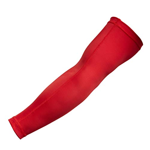 Reebok Mangas de brazo de compresión, Adultos Unisex, Rojo, L-30-35 cm