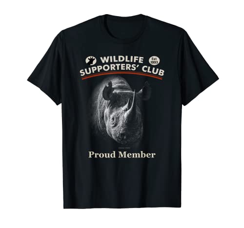 Retrato de arte de rinoceronte negro para el club de partidarios de vida Camiseta