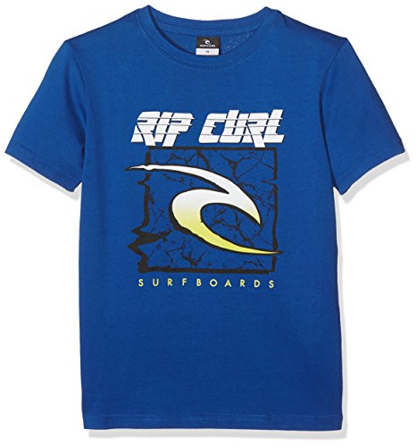RIP CURL 100% Warped SS Camiseta, Niños, Azul (True Blue), XL /16