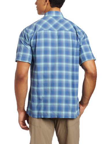 Royal Robbins Slickrock Camisa de Manga Corta para Hombre, Azul Cielo, Mediana