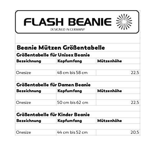 Rubberneck Flash Beanie Gorro Reflectante de Lana con innenfleece para Hombre y Mujer, Talla única, Negro