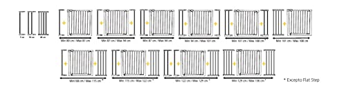 Safety 1st Easy Close Metal Barrera de seguridad niños, metálica para puertas y escaleras,  73- 80 cm sin extensiones (se vende por separado), metal, color negro