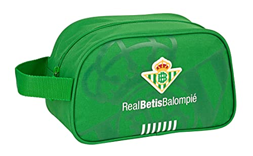 Safta Neceser Escolar Infantil Mediano con Asa de Real Betis Balompié, 260x120x150 mm, Verde