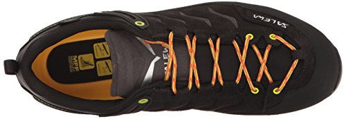 Salewa MS Mountain Trainer Gore-TEX, Zapatos de Senderismo Hombre, Negro (Black/Sulphur Spring), 44 EU
