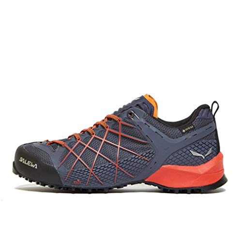 Salewa MS Wildfire Gore-TEX Zapatos de Senderismo, Ombre Blue/Fluo Orange, 42 EU