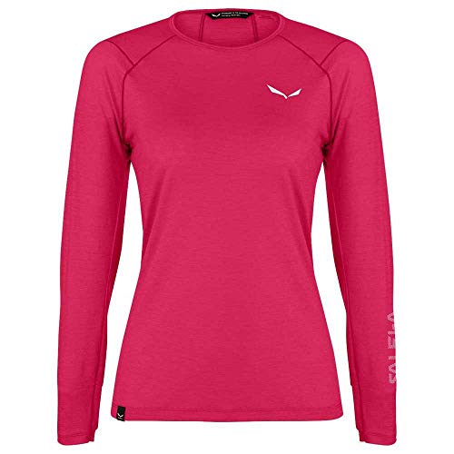 SALEWA Pedroc Alpine Camiseta, Mujer, Virtual Pink, XXS
