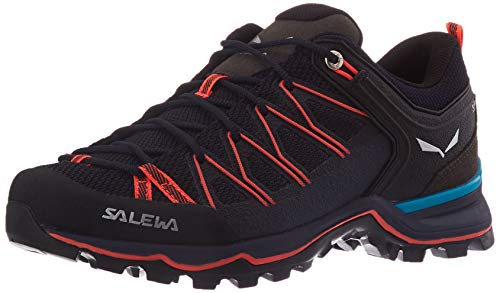 Salewa WS Mountain Trainer Lite Zapatos de Senderismo, Premium Navy/Fluo Coral, 37 EU