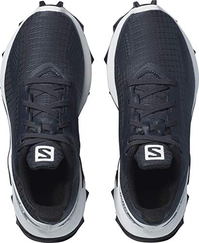 Salomon Alphacross Blast unisex-niños Zapatos de trail running, Azul (India Ink/White/Black), 36 EU