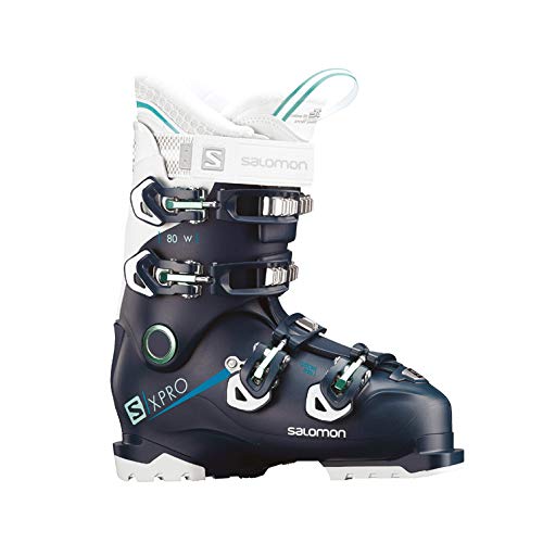 Salomon – Botas de esquí X Pro 80 W Petrol BL/WH/ABL, Color Bleu Petrol, tamaño 26/26.5
