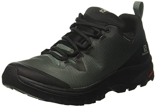 SALOMON Shoes Vaya GTX, Zapatillas de Hiking Mujer, Negro (Black/Balsam Green/Black), 38 2/3 EU