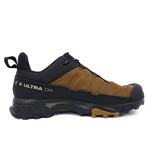 SALOMON Shoes X Ultra 4 LTR GTX, Zapatillas de Senderismo Hombre, Desert Palm/Black/Kangaroo, 43 1/3 EU