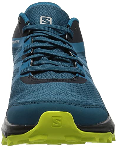 Salomon Trailster 2 Gore-Tex (impermeable) Hombre Zapatos de trail running, Azul (Lyons Blue/Navy Blazer/Evening Primrose), 43 ⅓ EU