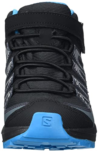 Salomon XA Pro V8 Mid Climasalomon Waterproof (impermeable) unisex-niños Zapatos de trail running, Negro (Black/Monument/Hawaiian Ocean), 37 EU