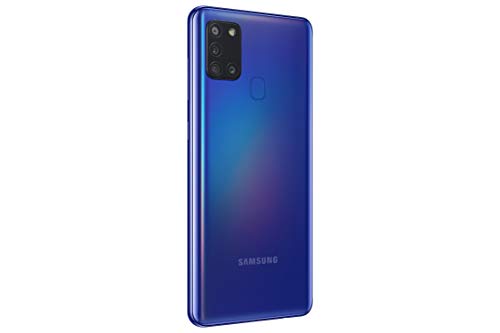 Samsung Galaxy A21s - Smartphone de 6.5" (4 GB RAM, 64 GB de memoria interna, WiFi, Procesador Octa Core, Cámara principal de 48 Mp, Android 10.0) azul