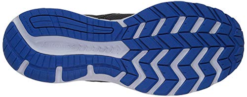 Saucony Hombres Cohesion 11 Bajos & Medios Cordon Zapatos para Correr, Charcoal | Blue, Talla 11.5