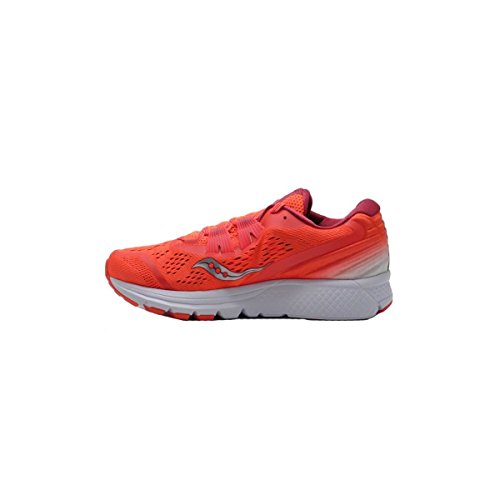 Saucony Women Zealot ISO 3 Neutral Running Shoe Running Shoes Coral - Silver 5
