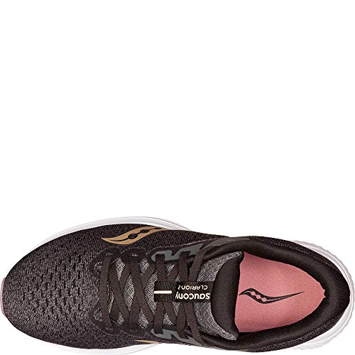 Saucony Women's Clarion 2 Running Shoe, Charcoal/Rose, Numeric_7