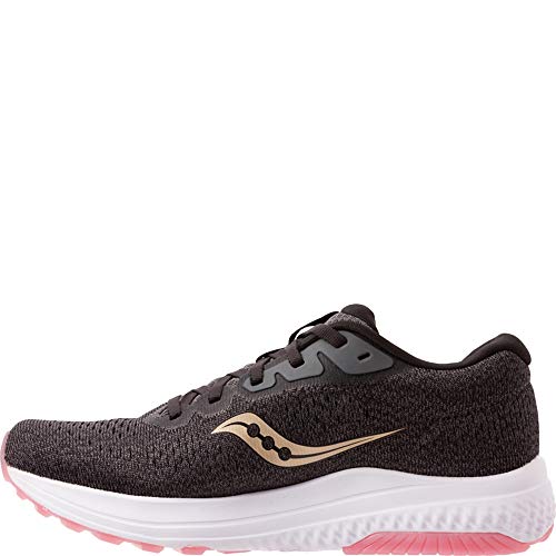 Saucony Women's Clarion 2 Running Shoe, Charcoal/Rose, Numeric_8