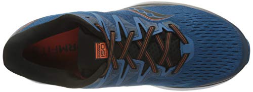 Saucony - Zapatillas Ride ISO 2 para hombre, Azul (Negro/Azul), 45.5 EU