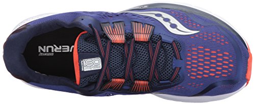 Saucony Zealot ISO 3 - Zapatillas de Correr para Hombre, Azul Naranja, 39.5 EU