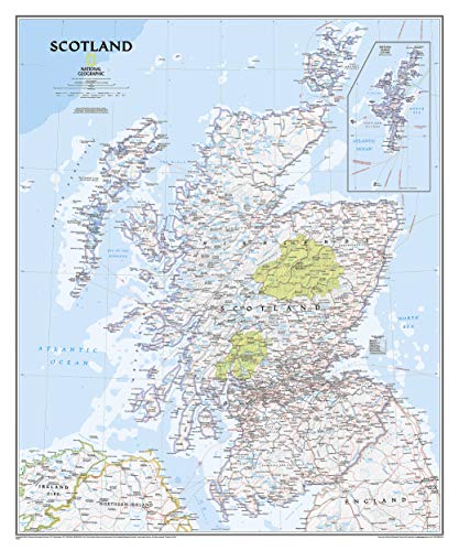 Scotland Classic, Tubed: Wall Maps Countries & Regions (National Geographic Reference Map)