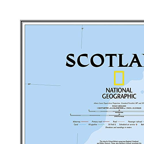 Scotland Classic, Tubed: Wall Maps Countries & Regions (National Geographic Reference Map)
