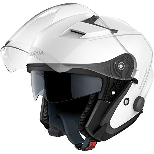 Sena Outstar Open Face Smart Helmet (Blanco, XL)