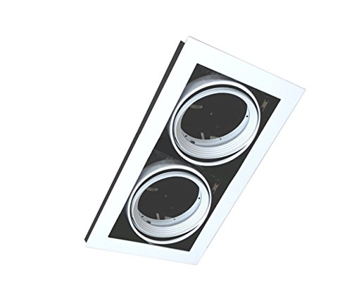 Silver Electronics Cardan para 2 Focos, Blanco, 35 x 20.5 x 10.8 cm