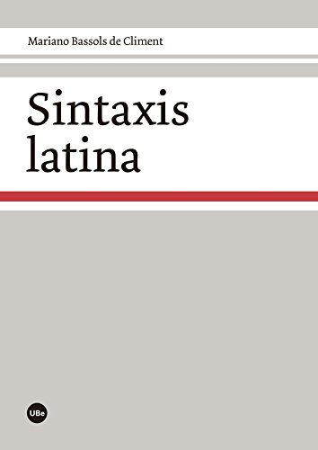 Sintaxis Latina (FILOLOGIA UB)
