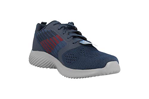 Skechers Bounder Verkona - Zapatillas deportivas para hombre, malla de color gris y blanco, ribete sintético WBK, color, talla 46 EU