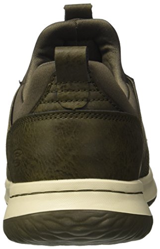 Skechers Delson - Camben - Zapatillas, Hombre, Multicolor (OLV Black Mesh W /Synthetic), 39 EU