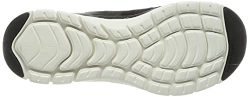 Skechers Flex Appeal 4.0-Active Flow, Zapatillas Mujer, Negro (BKW Black Leather/Mesh/White Trim), 40 EU