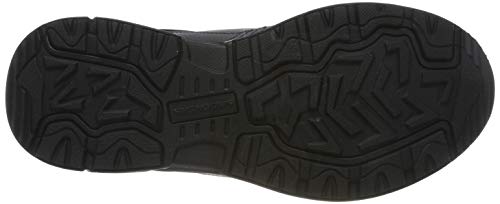 Skechers Oak Canyon-Redwick, Zapatillas Hombre, Negro (BBK Black Leather/Synthetic/Textile/Black Trim), 45 EU