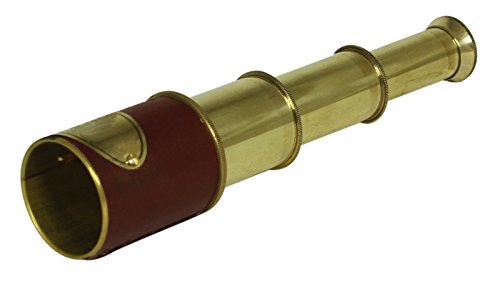 SouvNear Telescopio de mano de latón dispositivo náutico – Monocular Vintage Look Replica coleccionable – Tono dorado y granate – Grandes regalos corporativos y personales