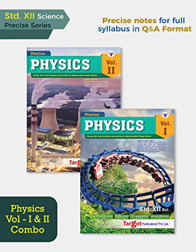 Std 12 Physics 1 and 2 Books | SYJC Science Guide | Precise Notes | HSC Maharashtra State Board | Based on Std 12th New Syllabus | Set of 2 Books