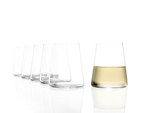 Stölzle Lausitz Power - Vasos de vino pequeños 380 ml, 6 unidades, apto para lavavajillas, cristal sin plomo, elegante y resistente a la rotura