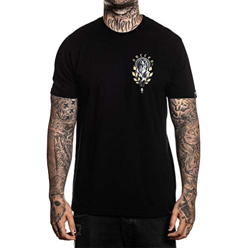 Sullen Clothing Kemper - Camiseta de manga corta, color negro Negro M