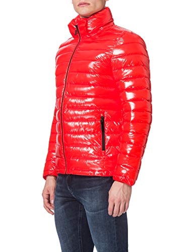 Superdry A4-Padded Chaqueta, Cherry Tomato, L para Hombre