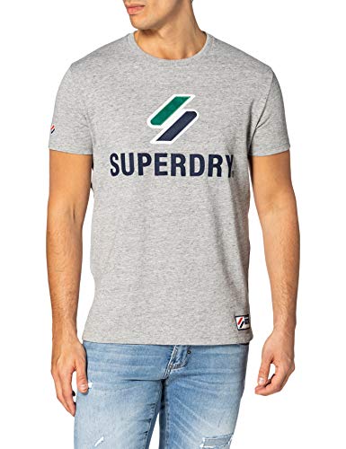 Superdry M1010967A Camiseta, Grey Slub Grindle, XS para Hombre