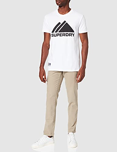 Superdry M1011087a Mountain Sport Mono-Camiseta, Óptica, L para Hombre