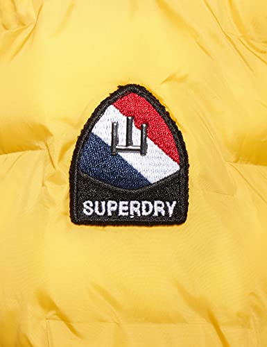 Superdry Radar Quilt Mix Padded Jacket Chaqueta, Amarillo Utah Gold, XL para Hombre