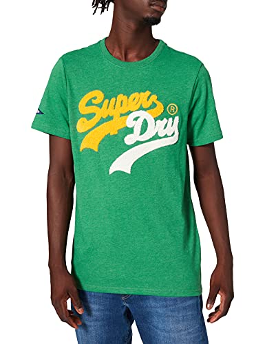 Superdry Vintage Logo Source tee Camiseta, Oregon Green Marl, XXL para Hombre