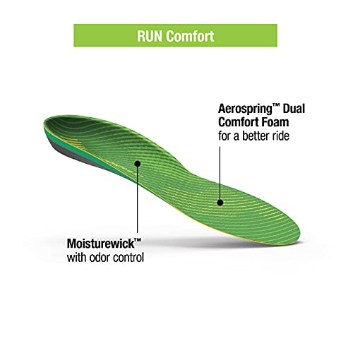 Superfeet Run Comfort, Plantillas/Ortopédicas Unisexo, Verde, D (39-41 EU)