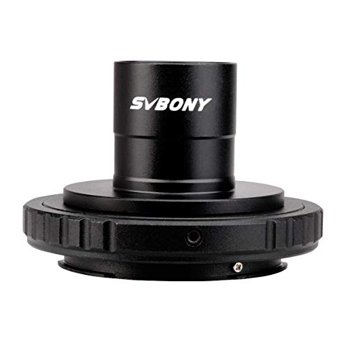 Svbony SV124 Adaptador Camara Telescopio 0.965" Adaptador T2 y Tubo Extensión Anillo T Compatible con Nikon