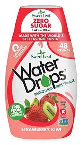 SweetLeaf - Gotas de agua Stevia Water Enhancer Strawberry Kiwi - 1.62 la Florida. onza.